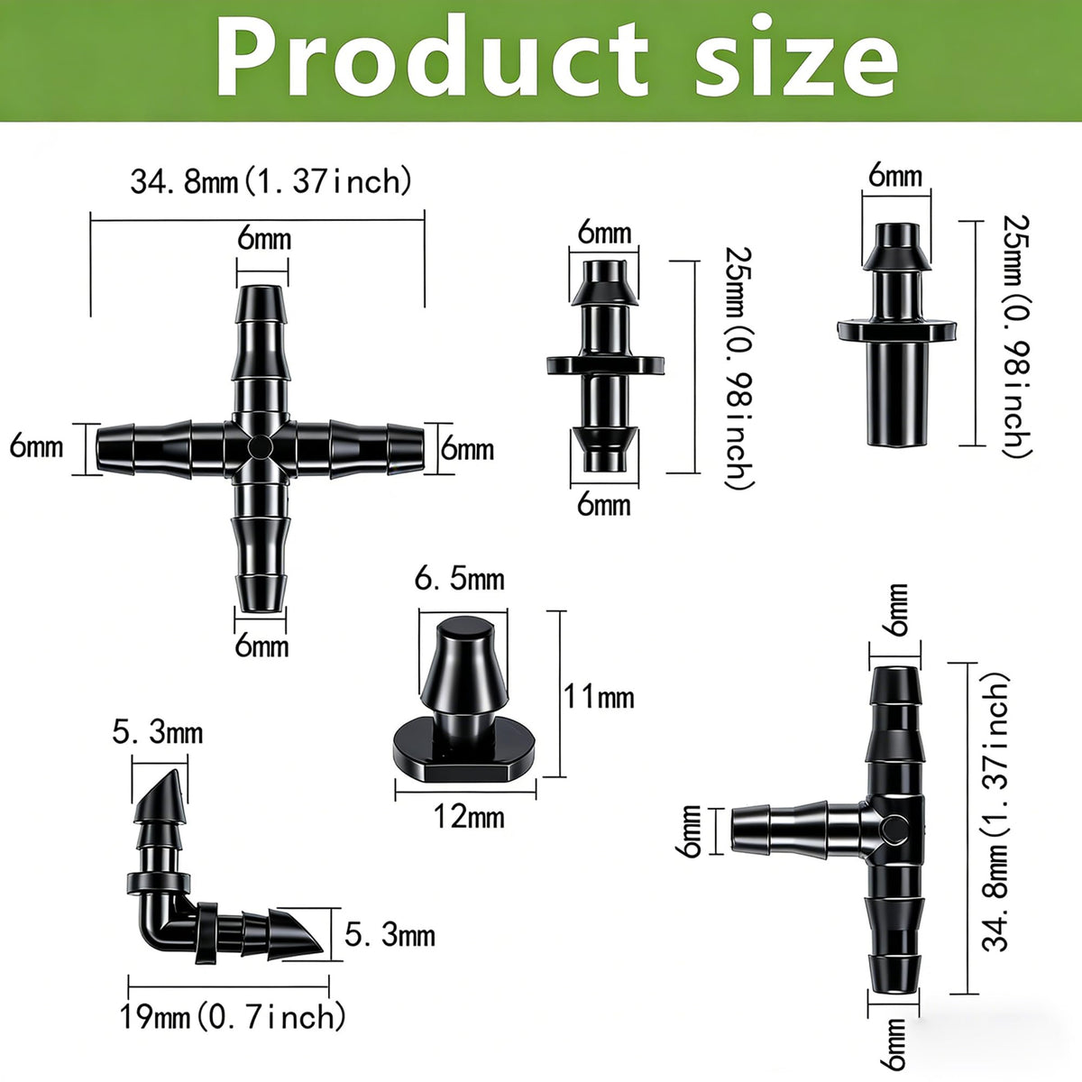 Dianrui oblique barb tee creates complex sprinkler layouts with easy branching.