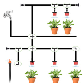 Dianrui straight barb fitting provides smooth flow in garden irrigation lines.