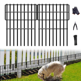 DIAOZAIT 26-panels no-dig fence assembly demonstrates simple setup for pet protection