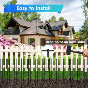 DIAOZAIT anti-rust coating protects metal fence against weather and wear