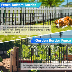 DIAOZAIT multi-use outdoor border fencing for gardens and patios