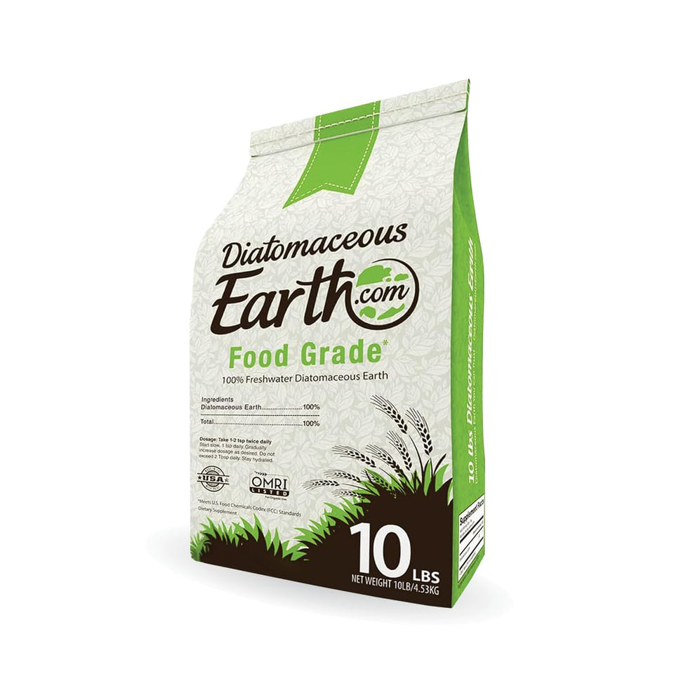 Diatomaceous Earth bag open view for organic gardening and easy handling.
