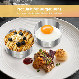 Diatomiteco dishwasher-safe bun rings simplify cleanup after cooking.