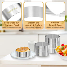 Diatomiteco nonstick burger mold delivers easy release from steel.