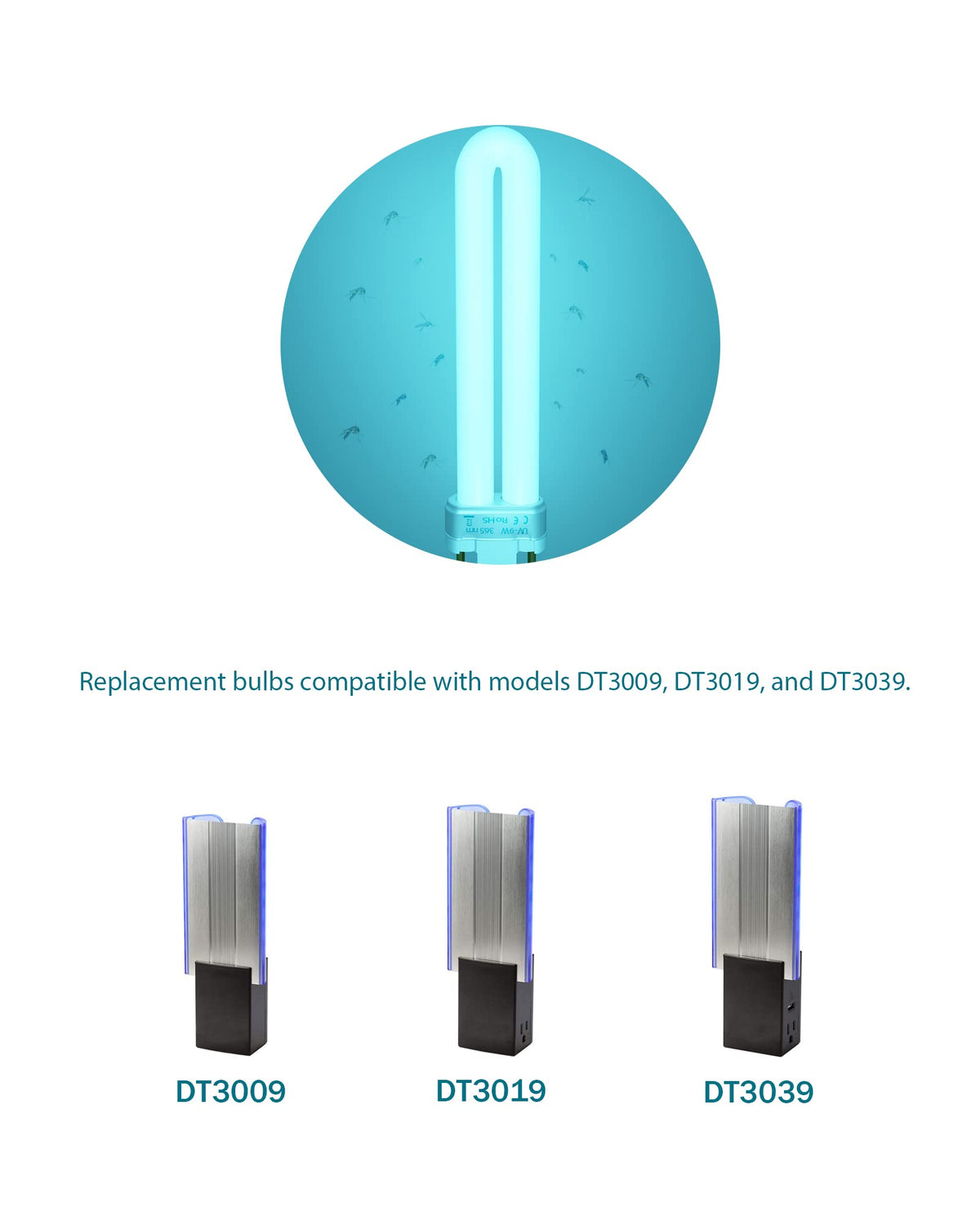Dichroma 21050 bulb for Dynatrap DT3019 attracts flying pests efficiently