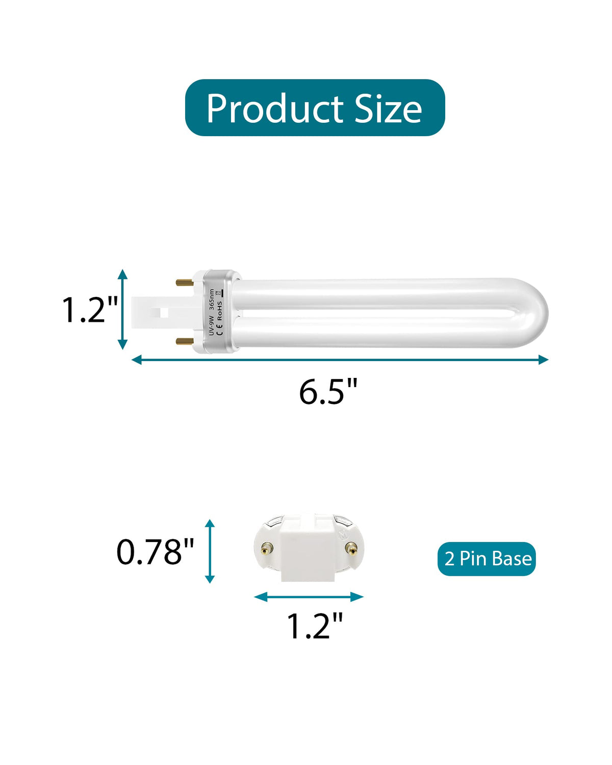 Dichroma 21050 bulb for Dynatrap DT3039 combats nuisance insects