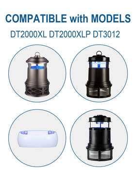 Dichroma 32050 T5-6W UV bulb closeup showing compact design and UV output