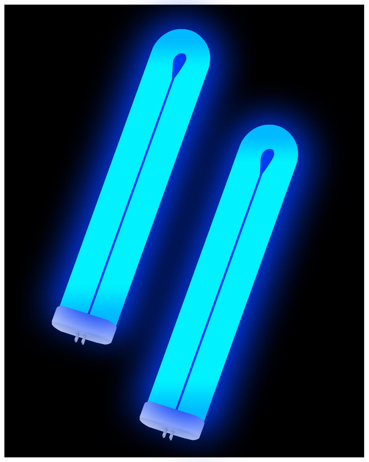 Dichroma BF190 bulb installed on Flowtron BK-40D showing 32W T8 glow for insect attraction