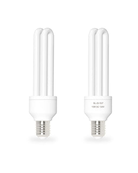 Dichroma E27 15W U-Type bulb attracts flying insects without chemicals.