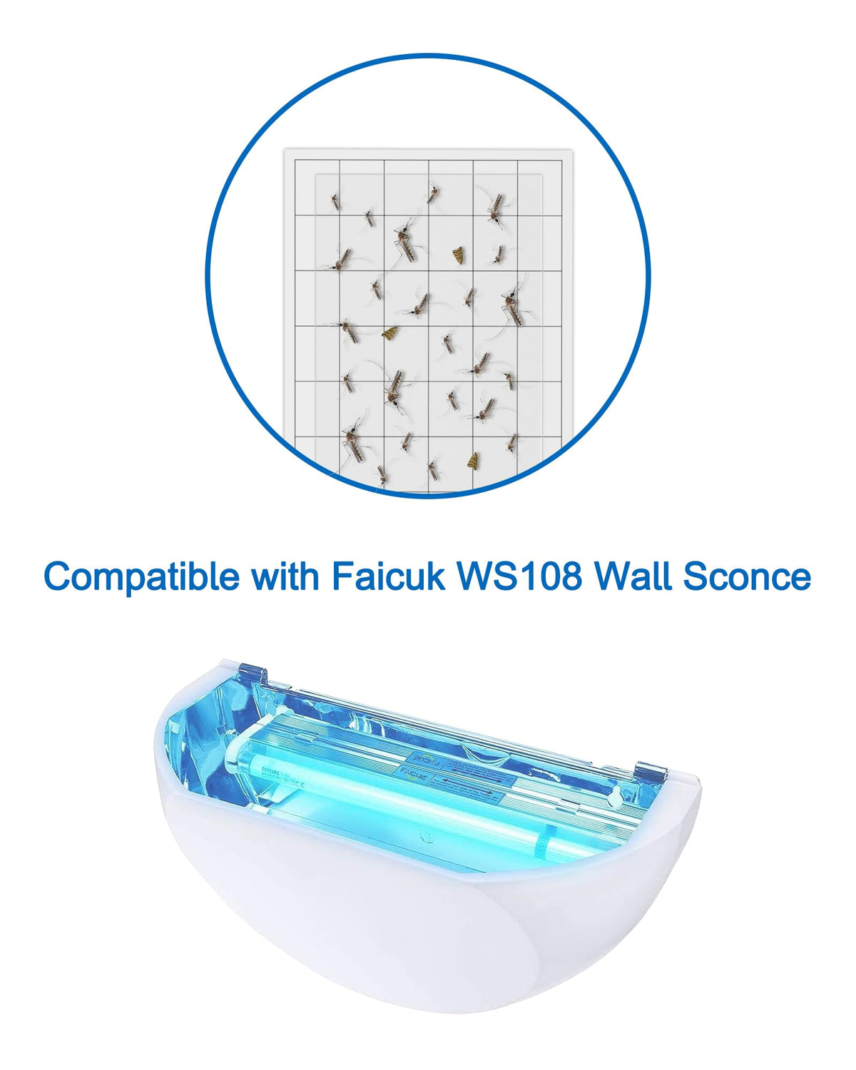 Dichroma WS108 replacement board with strong adhesive traps gnats effectively