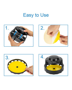 Dichroma disc uses non-toxic, odorless glue for home safety.