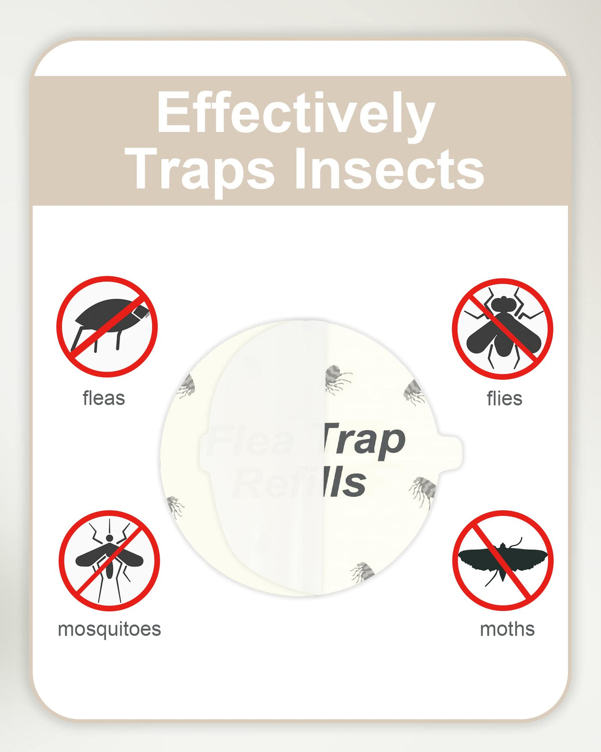 Dichroma flea trap refill disc being installed easily inside a trap.