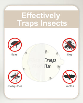 Dichroma flea trap refill disc being installed easily inside a trap.