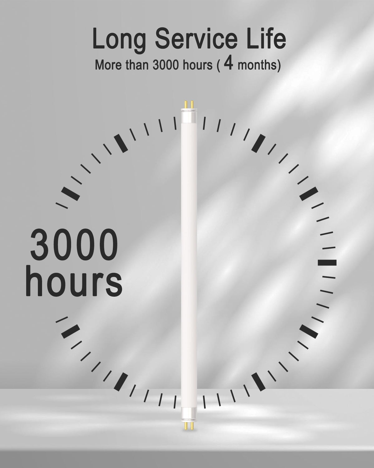 Dichroma T5 8W bulb lifespan information supports long-term operation.