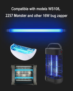 Dichroma T5 8W bulb on a bug zapper for outdoor use.