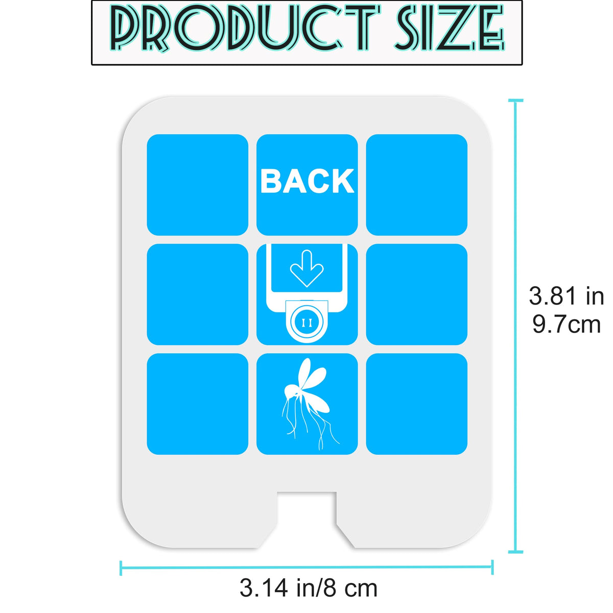 Dickinda glue card in a plug-in trap capturing insects on contact