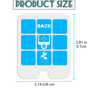 Dickinda glue card in a plug-in trap capturing insects on contact