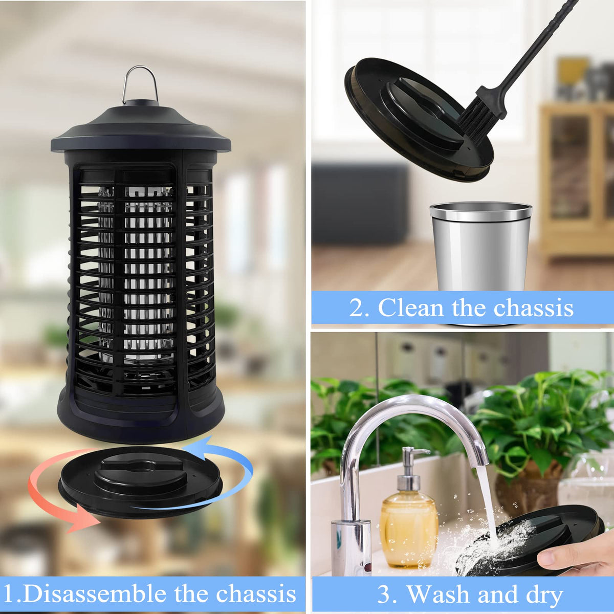 Dickinda removable tray aids quick cleaning after outdoor gatherings
