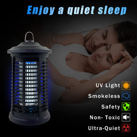 Dickinda waterproof bug killer with safety guard for safe backyard evenings
