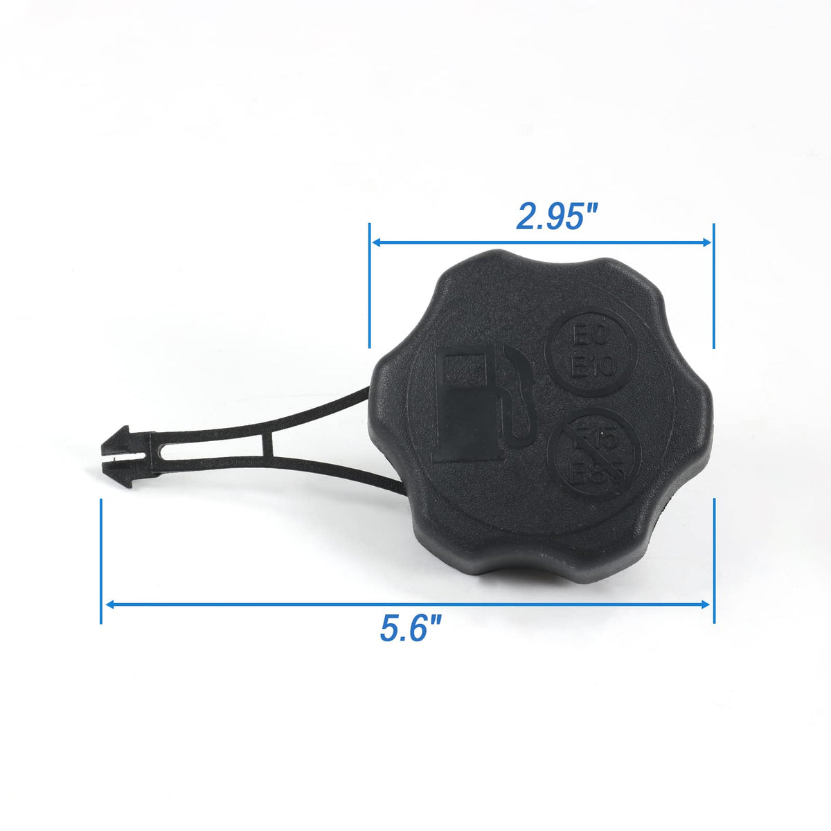 DICMIC durable gas cap helps prevent spills during mowing sessions