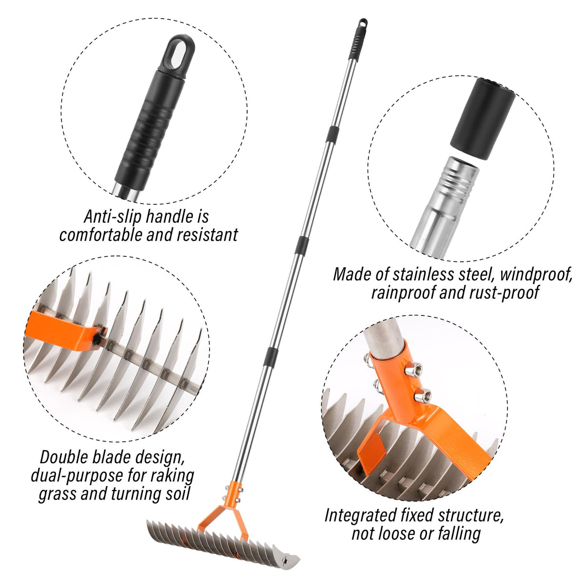 DigiGlow telescoping handle adjusted for comfortable reach