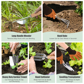 DIGOAKO complete planting tools for garden beds.