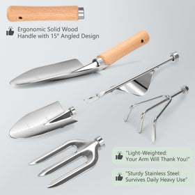 DIGOAKO stainless steel weeder designed for tough soil.