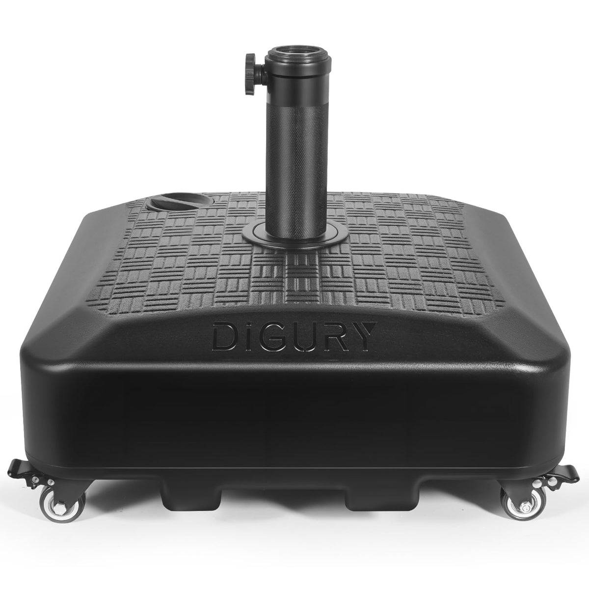 Digury umbrella base with wheels offers easy mobility and stable shading.