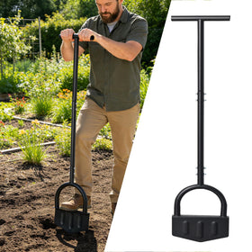 DIIG manual lawn edger with 8.5-inch steel blade for precise lawn borders