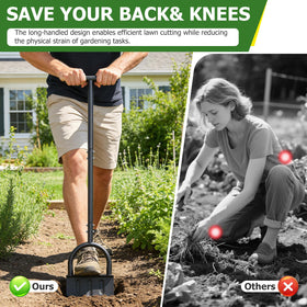 DIIG edging tool suitable for borders, light trenching, and path definition