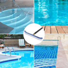 DIIG pool brush in action for pool wall cleaning