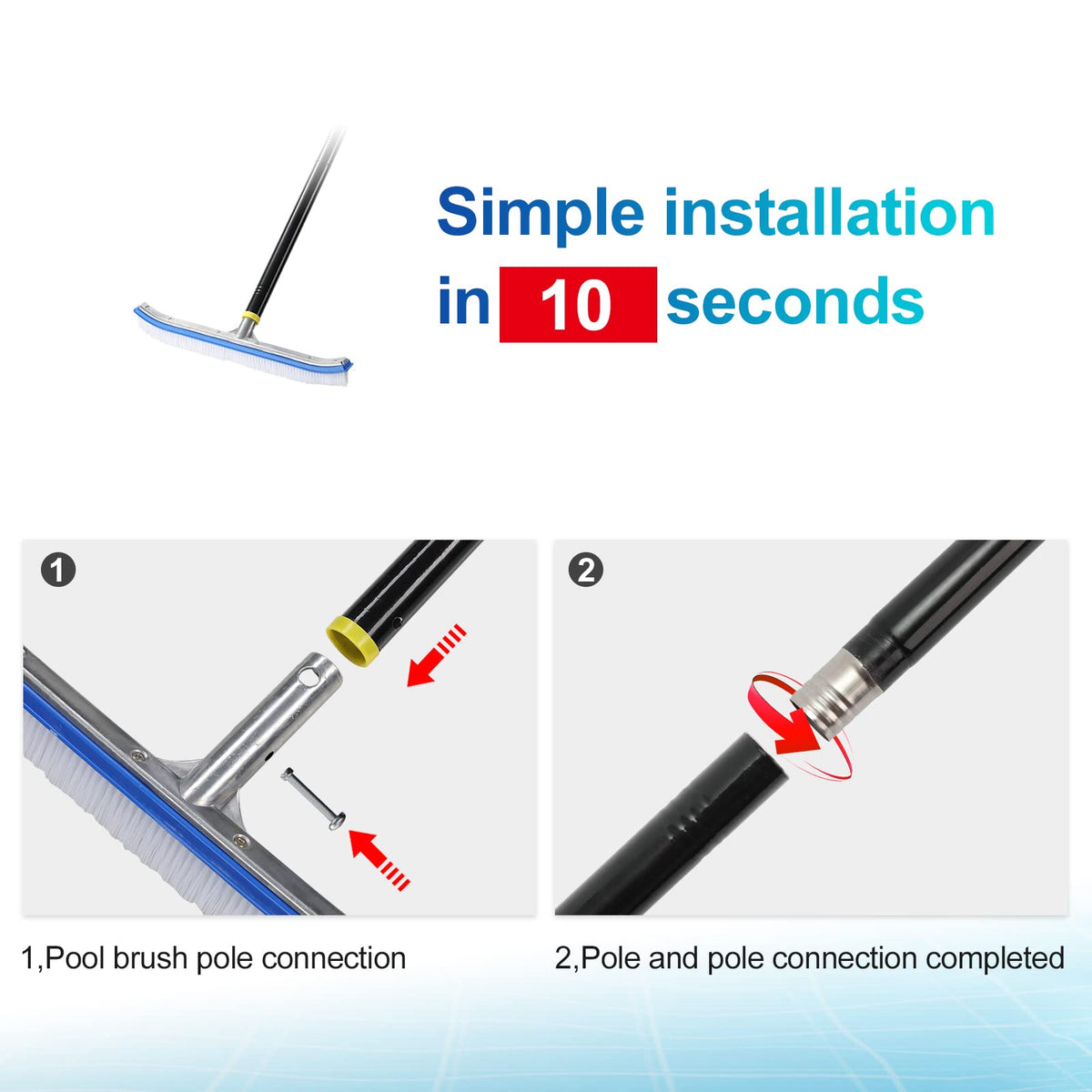 DIIG brush cleans walls, floors, tiles and steps effectively