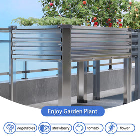 Sturdy stainless steel frame enhances durability in all seasons