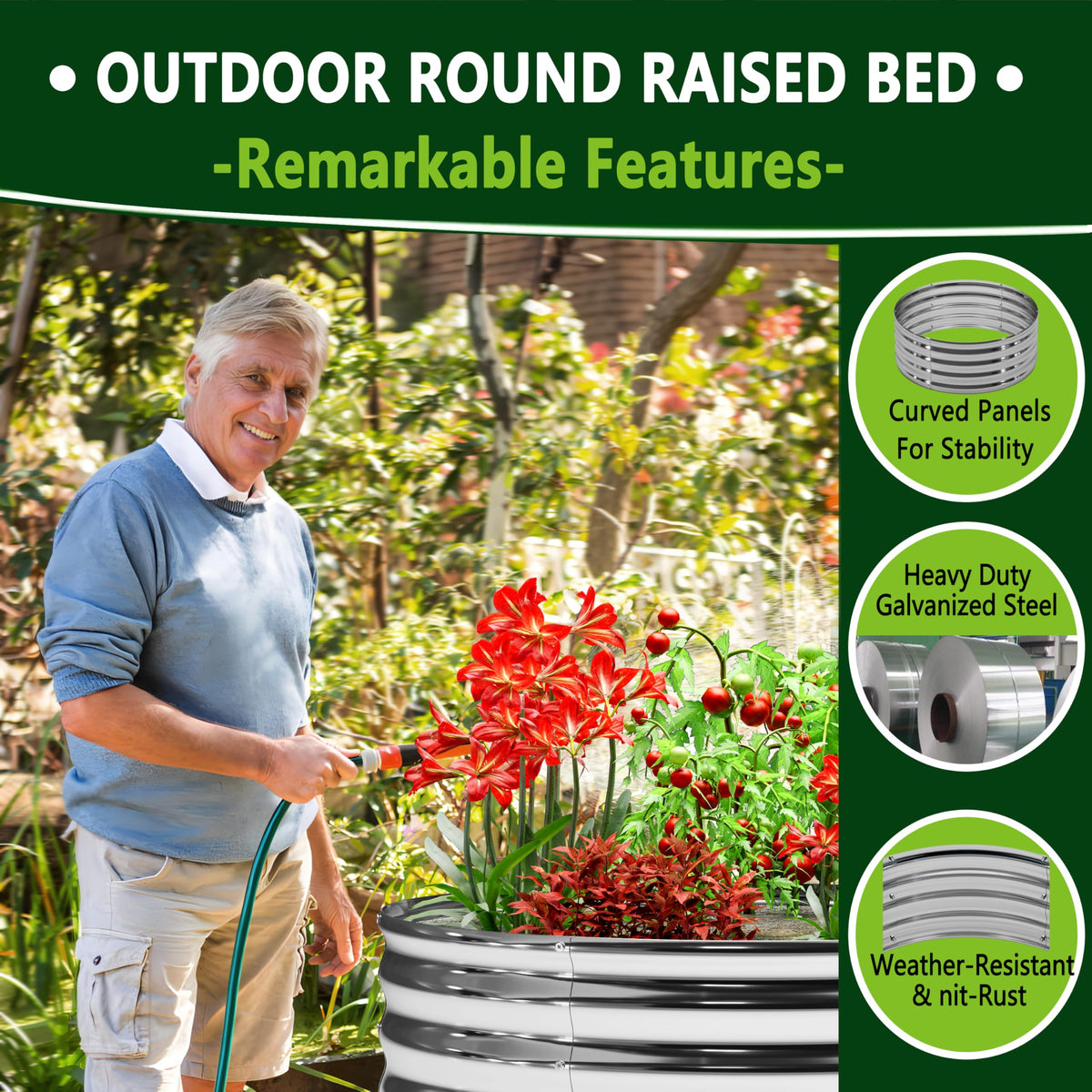 DIIYIV bed corner reinforcement emphasizes durability in outdoor vegetable beds.