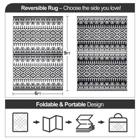 DiiKoo bohemia patio rug offering two designs to refresh outdoor spaces.