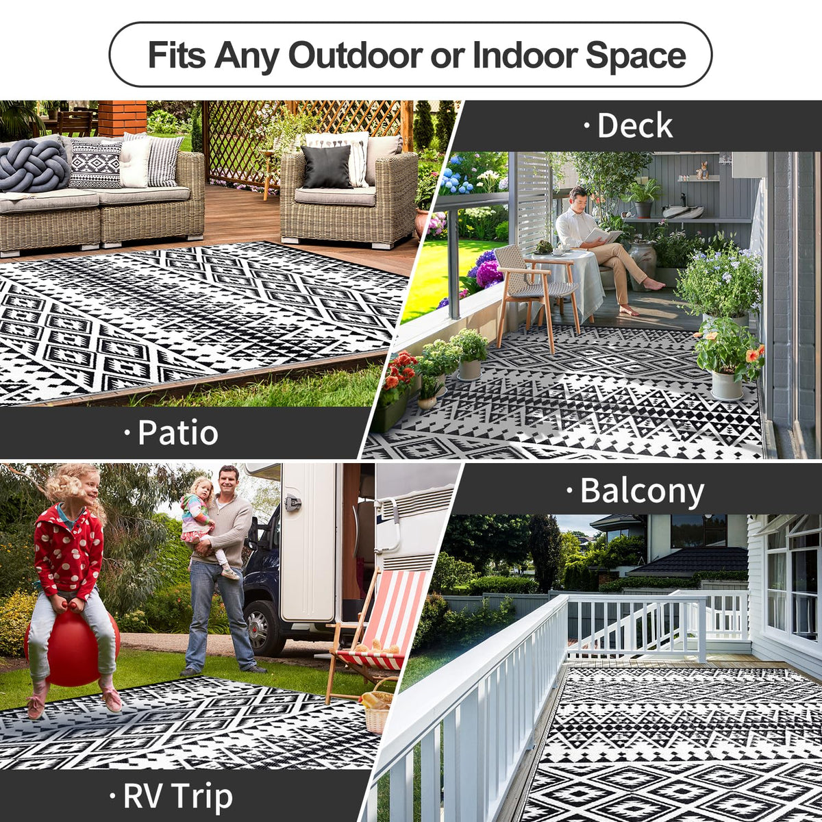DiiKoo waterproof rug cleans easily—rinse or wipe for quick refresh.