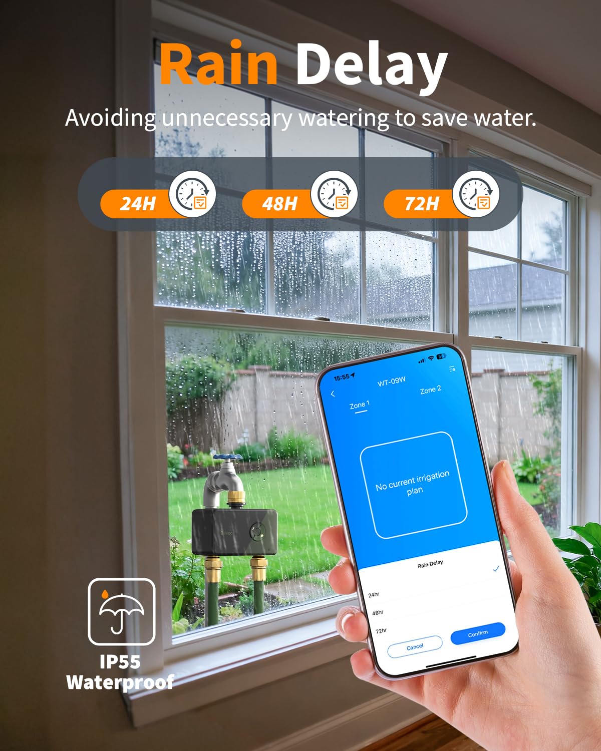 Manual watering mode for quick plant care