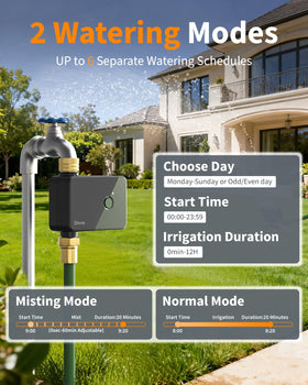 Diivoo Brass WiFi Water Timer brass connectors ensure leak-resistant, durable irrigation setup.