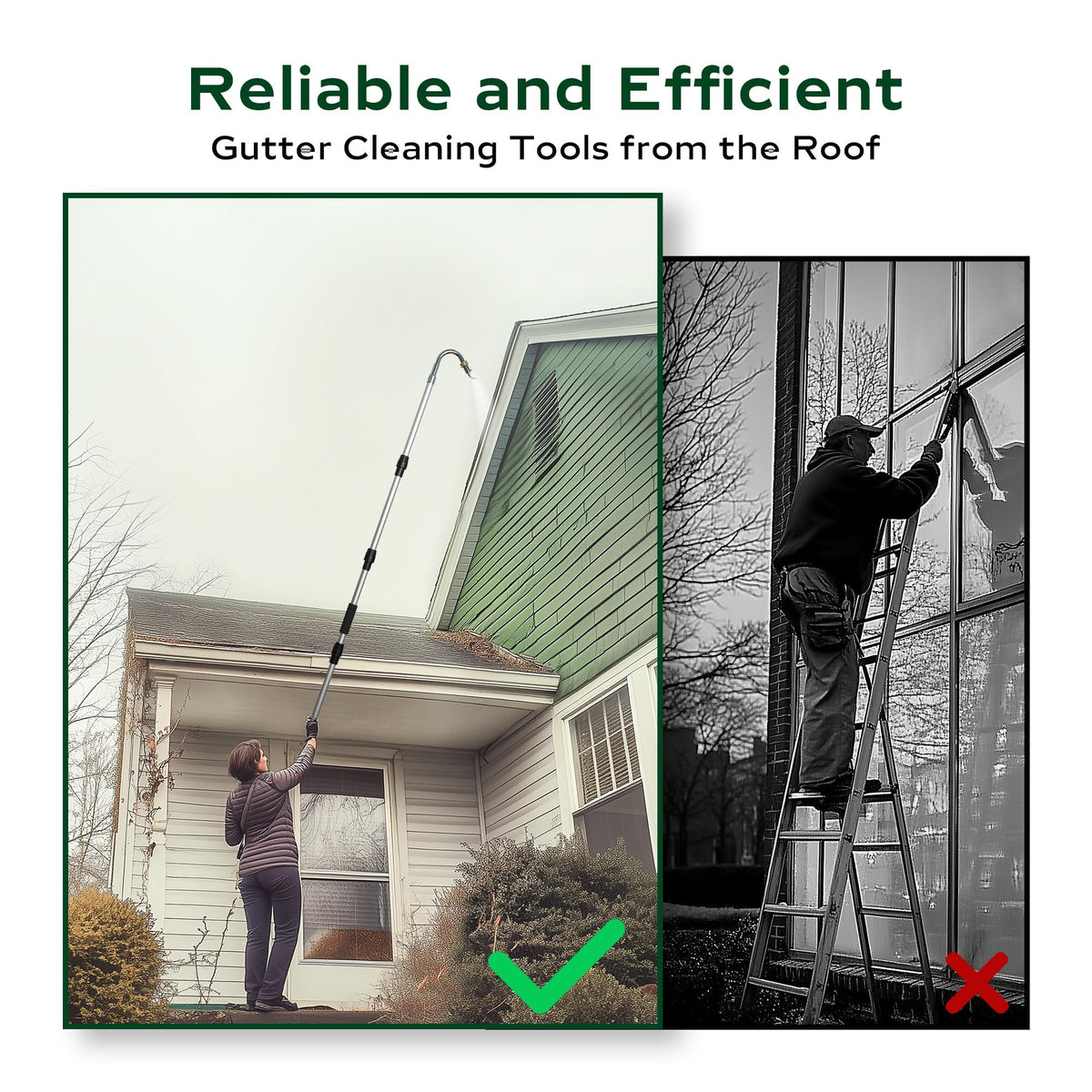 Diivoo gutter cleaner on/off switch lets you control water flow remotely.
