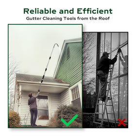 Diivoo gutter cleaner on/off switch lets you control water flow remotely.