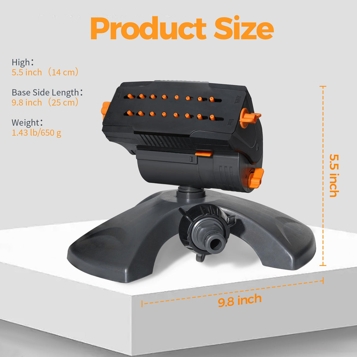 Diivoo sprinkler durable ABS head resists leaks
