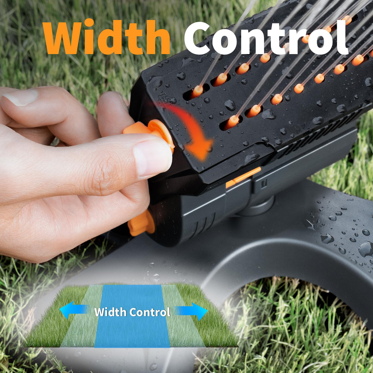 Diivoo sprinkler flow rate adjustment helps manage water use