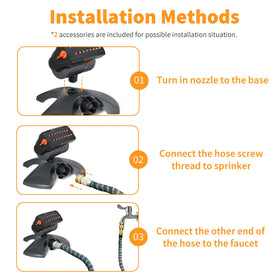Diivoo sprinkler quick-connect fitting simplifies hose setup