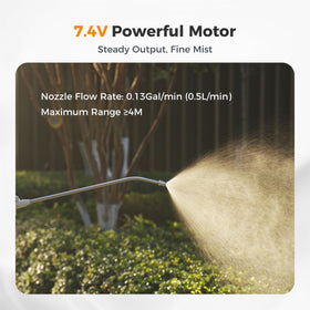 Retractable wand and ergonomic handle on the Diivoo sprayer