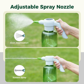 Diivoo three-speed flow for indoor mist to outdoor spray.