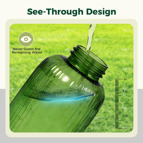 Diivoo transparent water tank helps monitor levels at a glance.