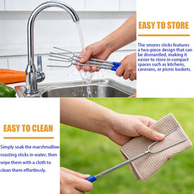 DIKER versatile sticks suit backyard barbecues and park picnics.