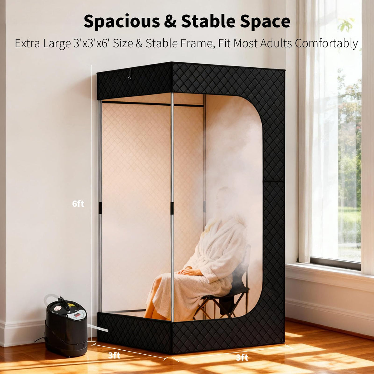 Dikutar Sauna Box non-slip floor detail for safe indoor use