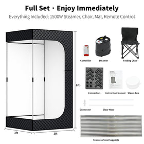 Dikutar Sauna Box portable spa kit ready for indoor or outdoor use