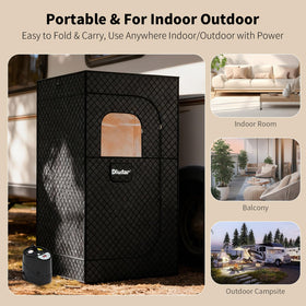 Dikutar Sauna Box remote control with nine levels for customizable sessions